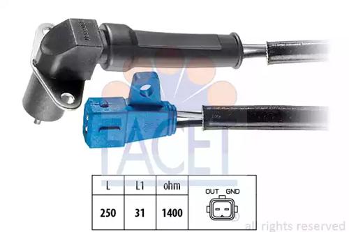 Facet 9.0006 Sensor assy crankshaft position Facet 9.0006 Sensor assy crankshaft position