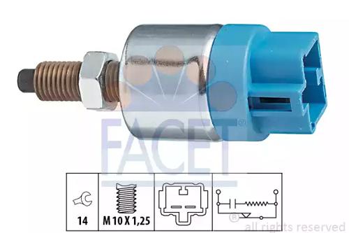 Facet 7.1089 Switch assy stop lamp Facet 7.1089 Switch assy stop lamp