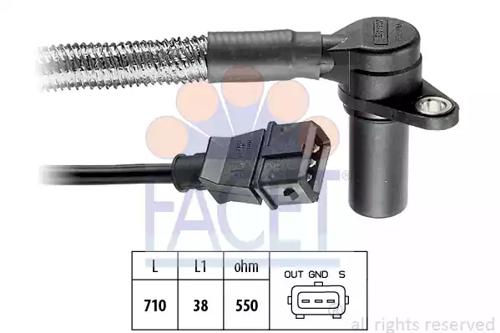 Facet 9.0230 Sensor assy crankshaft position