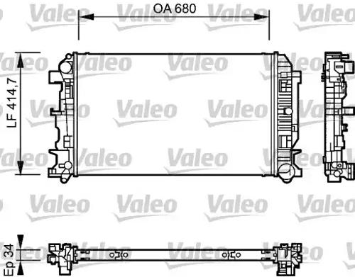 Valeo 735084 Радіатор Valeo 735084 Радіатор