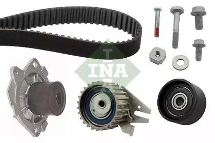 Ina 530 0435 30 Комплект ременя ГРМ з водяним насосом і роликами