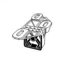 HJS 83 23 6530 Exhaust pipe support