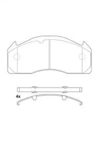 Jurid 2912509560 Brake pads