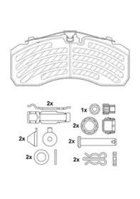 Jurid 2925305390 Колодки тормозные