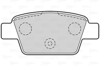 Valeo 301633 Колодки гальмівні Valeo 301633 Колодки гальмівні