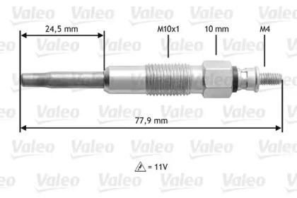 Valeo 345128 Свеча накала Valeo 345128 Свеча накала