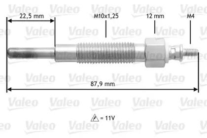 Valeo 345157 Свеча накала Valeo 345157 Свеча накала