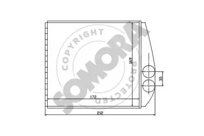 Somora 212550 Радіатор пічки Somora 212550 Радіатор пічки