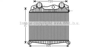 Prasco MN4017 Радіатор інтеркулера Prasco MN4017 Радіатор інтеркулера