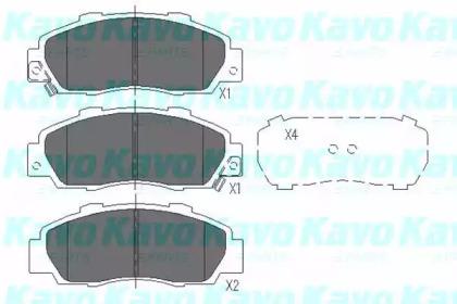 Kavo Parts KBP-2002 Колодки гальмівні Kavo Parts KBP-2002 Колодки гальмівні