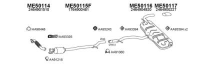 Veneporte 500272 Muffler assy front Veneporte 500272 Muffler assy front
