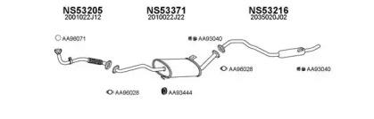 Veneporte 530071 Muffler assy front