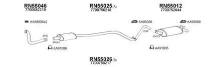 Veneporte 550200 Глушник вихлопних газів кінцевий Veneporte 550200 Глушник вихлопних газів кінцевий