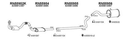 Veneporte 550555 Глушник вихлопних газів кінцевий Veneporte 550555 Глушник вихлопних газів кінцевий