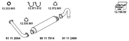 Eberspacher 12 1174 Schalldaempfer Eberspacher 12 1174 Schalldaempfer
