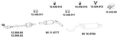 Eberspacher 12 1276 Глушник вихлопних газів кінцевий Eberspacher 12 1276 Глушник вихлопних газів кінцевий
