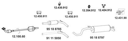 Eberspacher 12 1276 10 Глушник вихлопних газів кінцевий Eberspacher 12 1276 10 Глушник вихлопних газів кінцевий