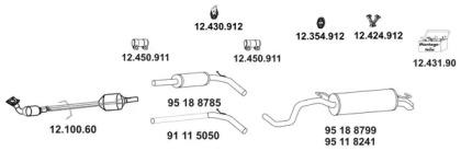 Eberspacher 12 1276 12 Глушник вихлопних газів кінцевий Eberspacher 12 1276 12 Глушник вихлопних газів кінцевий