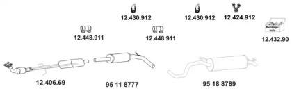 Eberspacher 12 1276 20 Глушник вихлопних газів кінцевий Eberspacher 12 1276 20 Глушник вихлопних газів кінцевий