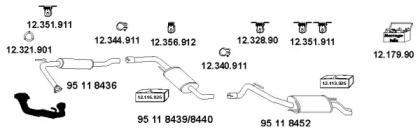 Eberspacher 12 1335 Глушник вихлопних газів кінцевий Eberspacher 12 1335 Глушник вихлопних газів кінцевий