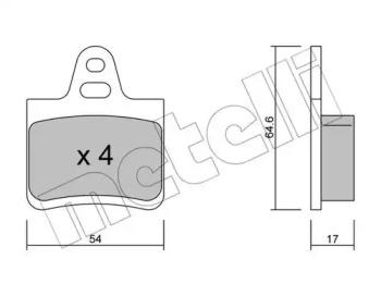 Metelli 22-0284-0 Brake pads Metelli 22-0284-0 Brake pads