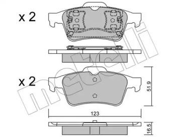 Metelli 22-0337-0 Brake pads Metelli 22-0337-0 Brake pads