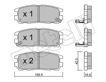 Metelli 22-0358-0 Brake pads Metelli 22-0358-0 Brake pads