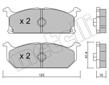 Metelli 22-0416-0 Brake pads