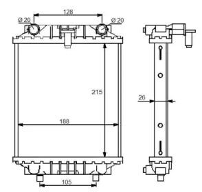 Wilmink Group WG1723650 Радіатор охолодження двигуна Wilmink Group WG1723650 Радіатор охолодження двигуна
