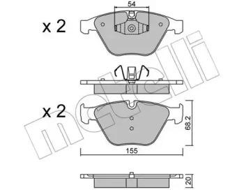 Metelli 22-0558-6 Brake pads Metelli 22-0558-6 Brake pads