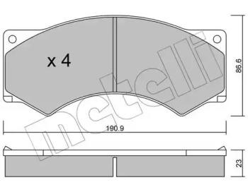 Metelli 22-0579-0 Brake pads Metelli 22-0579-0 Brake pads