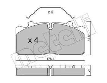 Metelli 22-0582-0 Brake pads