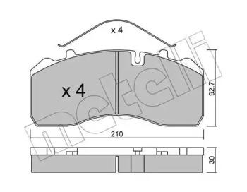 Metelli 22-0584-0 Brake pads Metelli 22-0584-0 Brake pads