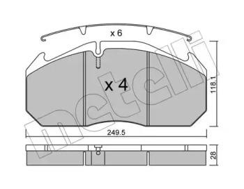 Metelli 22-0586-0 Brake pads