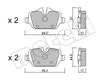 Metelli 22-0641-0 Brake pads