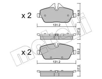 Metelli 22-0664-0 Brake pads