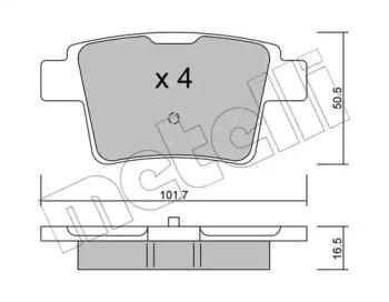 Metelli 22-0677-0 Brake pads