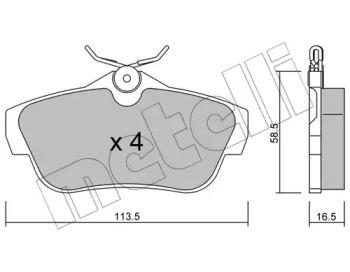 Metelli 22-0712-0 Brake pads Metelli 22-0712-0 Brake pads