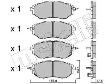 Metelli 22-0763-0 Brake pads