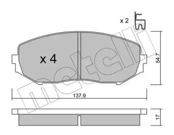 Metelli 22-0766-0 Brake pads