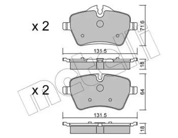 Metelli 22-0768-0 Brake pads
