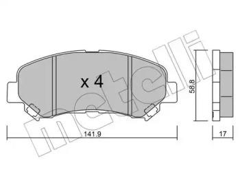 Metelli 22-0792-0 Brake pads