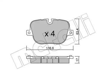 Metelli 22-0837-0 Brake pads