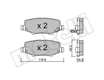 Metelli 22-0863-0 Brake pads