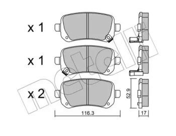 Metelli 22-0864-0 Brake pads
