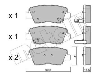 Metelli 22-0886-0 Brake pads Metelli 22-0886-0 Brake pads