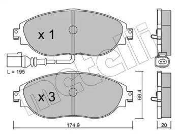 Metelli 22-0952-0 Brake pads Metelli 22-0952-0 Brake pads