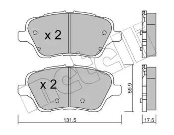 Metelli 22-0976-0 Brake pads Metelli 22-0976-0 Brake pads