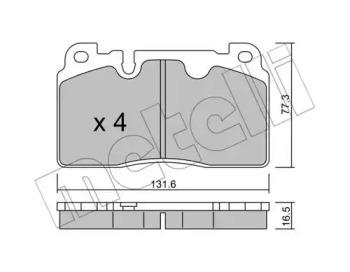 Metelli 22-0979-0 Brake pads Metelli 22-0979-0 Brake pads