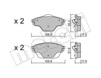 Metelli 22-0988-0 Brake pads